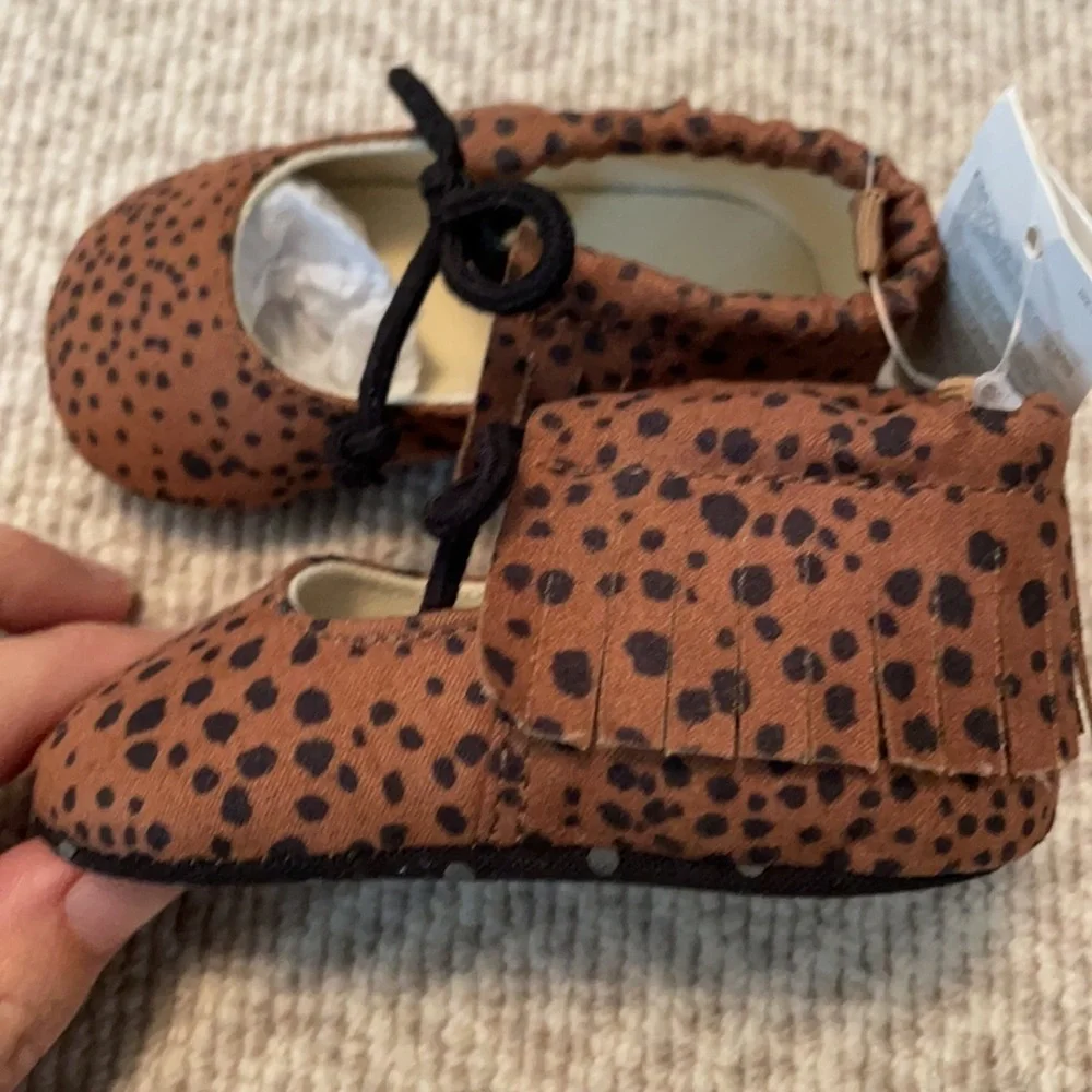 NEW Baby Gap Leopard Print Shoes 3-6M